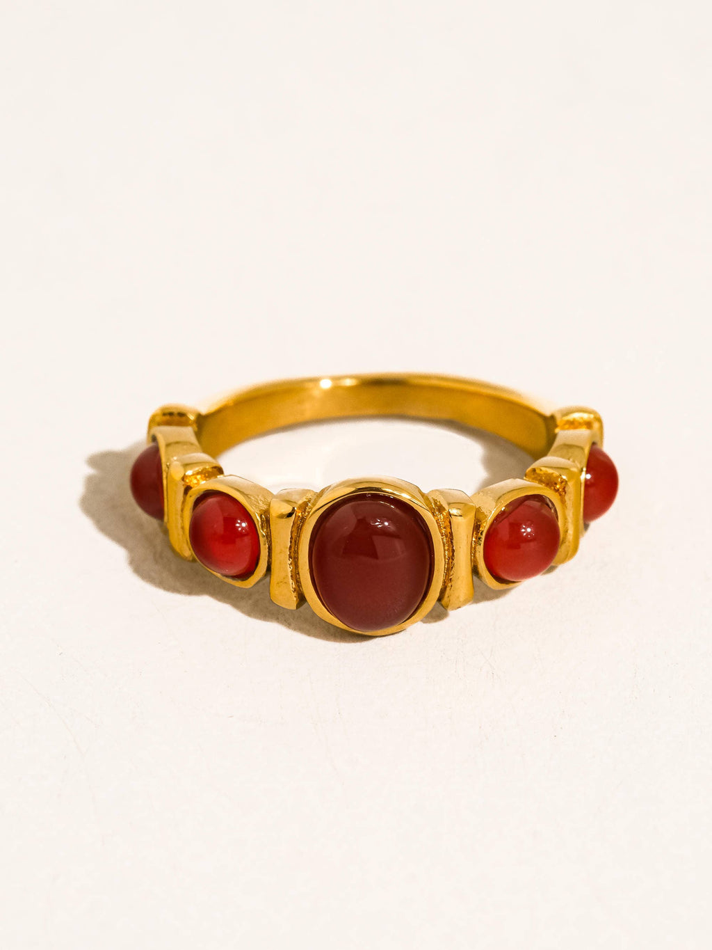 Bague Œil de Tigre en Or 18K Non-Ternissant Canso