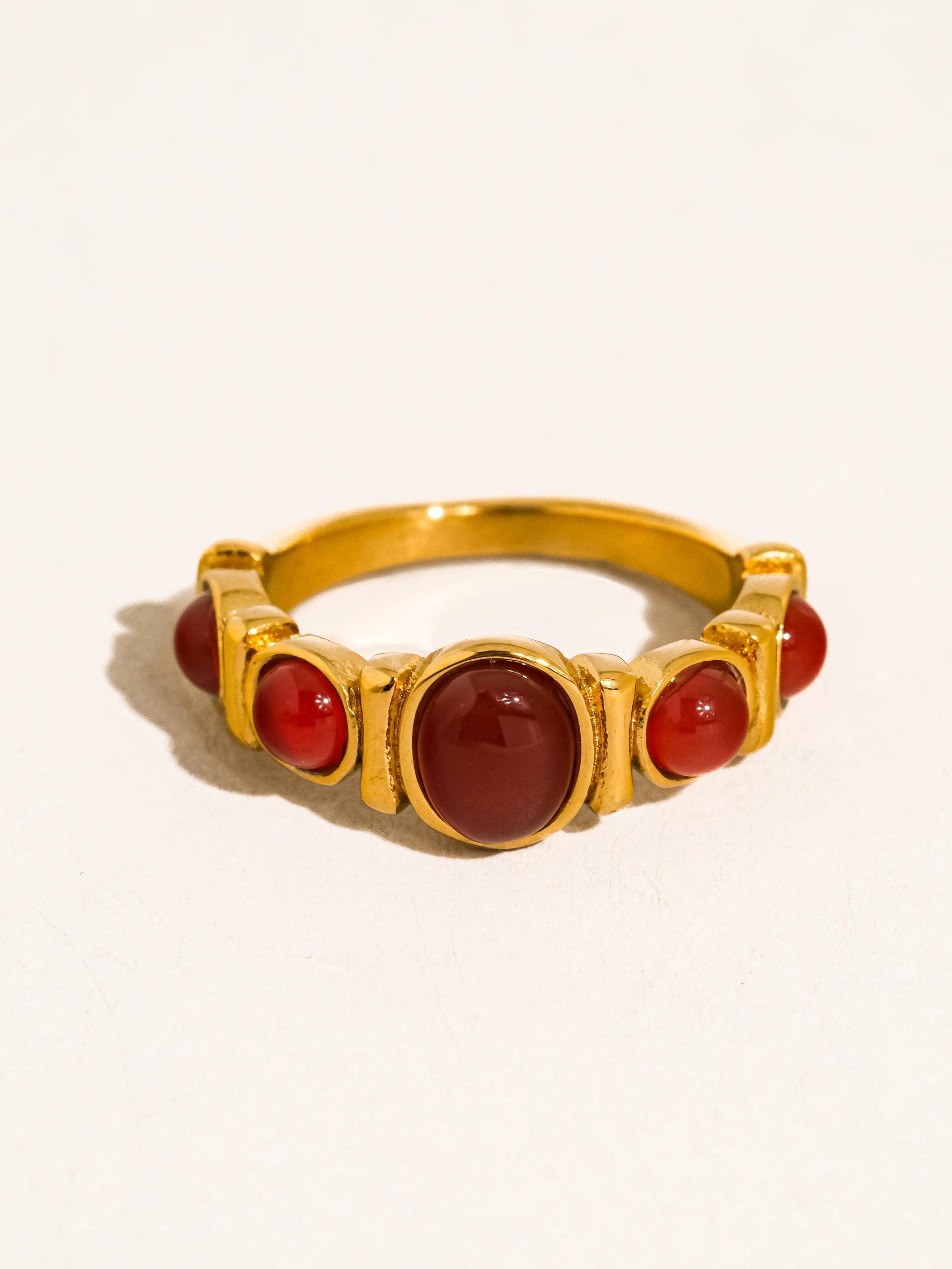 Bague Œil de Tigre en Or 18K Non-Ternissant Canso